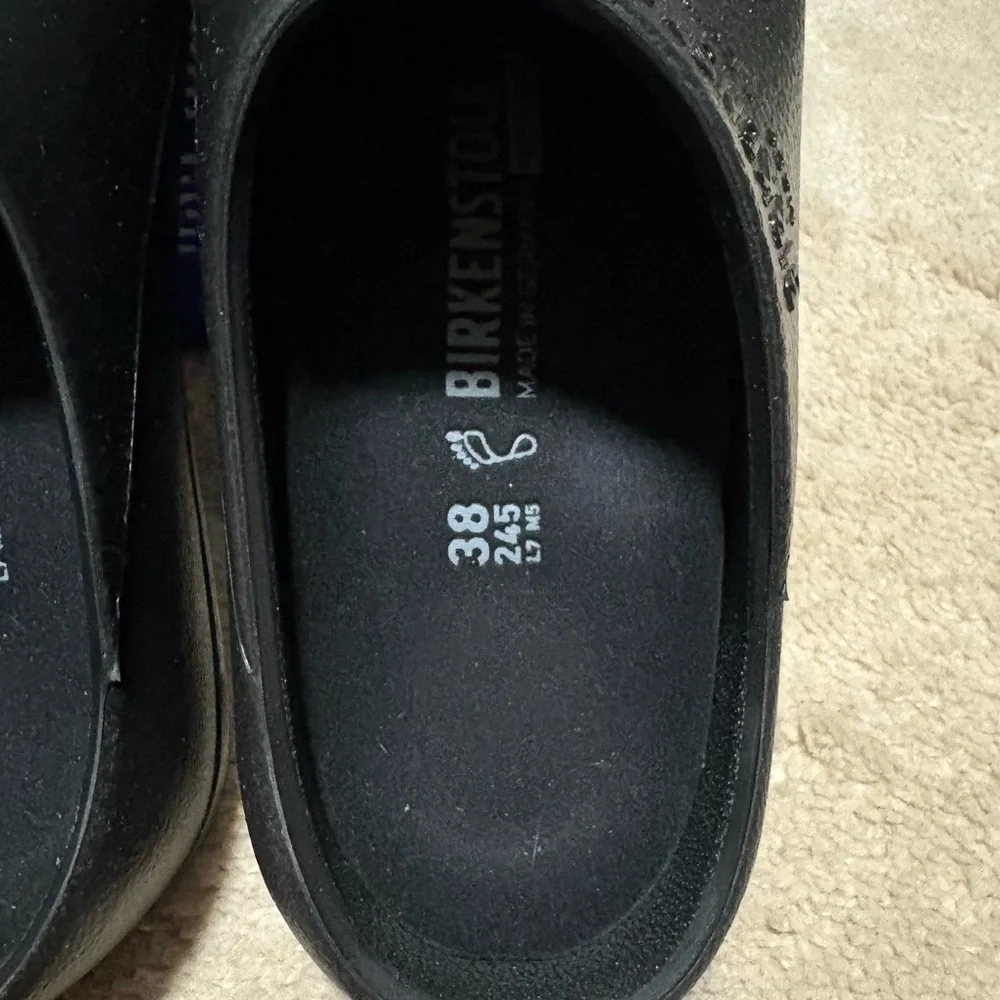 Birkenstock Black Profi-Birki Clogs size 38 - Picture 5 of 7
